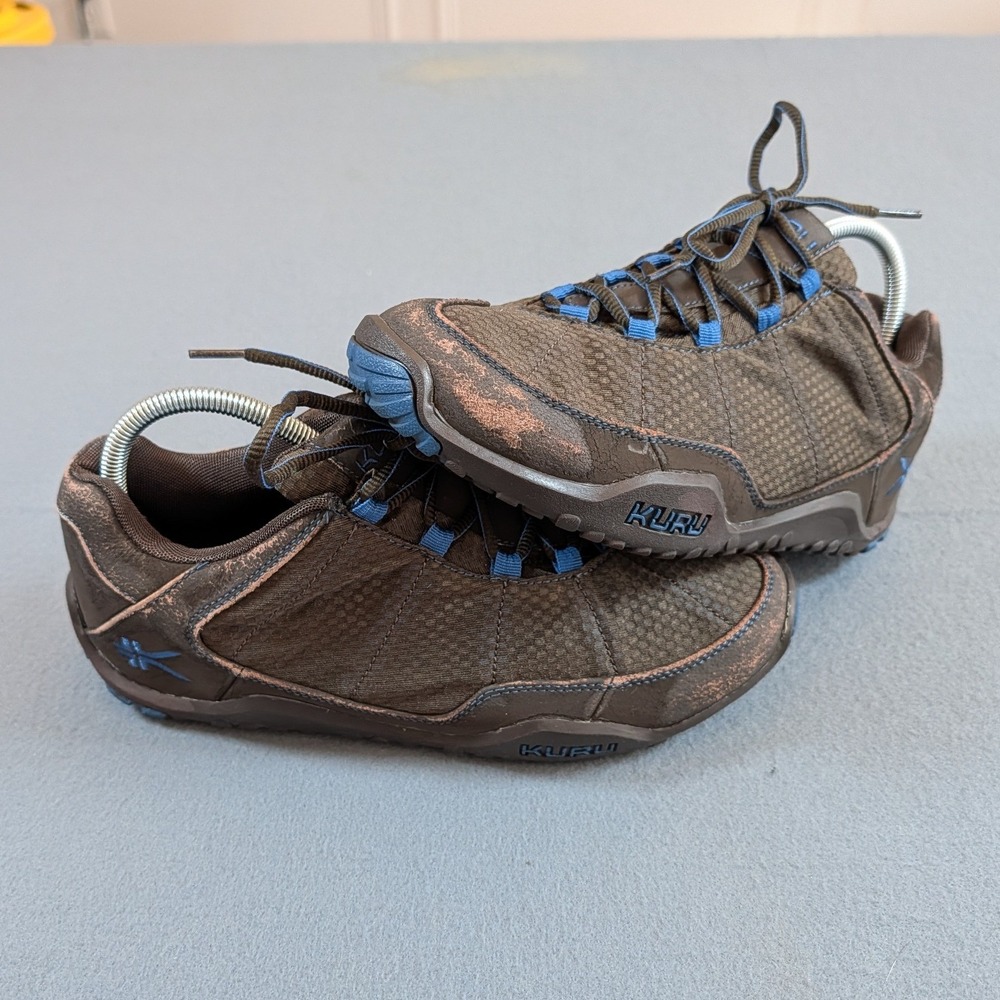 Kuru Chicane Hiking‎ Shoes Mens 9 Brown Blue Trail Walking Sneakers Gorpcore